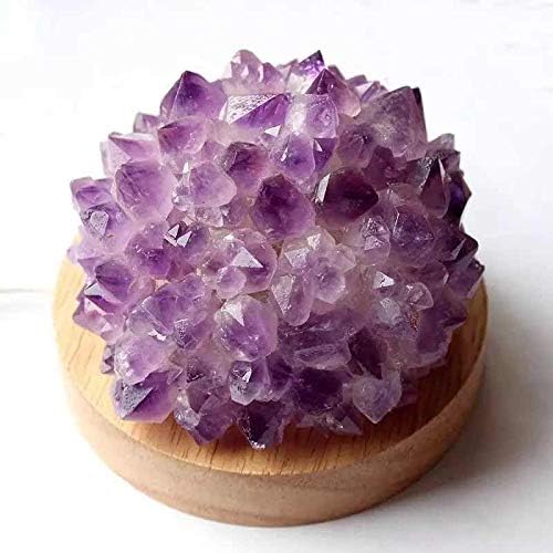 Miniatura 2 de MOKA CRYSTAL Natural Púrpura Amatista Cuarzo Raw Piedra Cristal Lámpara 1pc