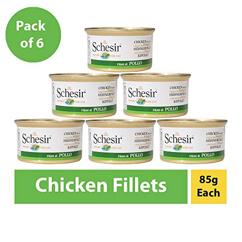 Schesir Adult Wet Cat Food Chicken Fillets, Pack of 6 (85 gm Each) (B07S2HGHQ6) Amazon Price History, Amazon Price Tracker