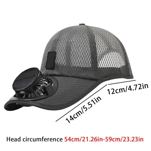 Chapeau avec ventilateur pour randonnée, camping et vacances à la plage