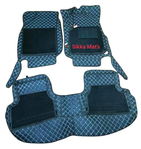 Sikka Mate 7D Design Car Foot PU Leather Mats Alto (5 Seater) PU ...