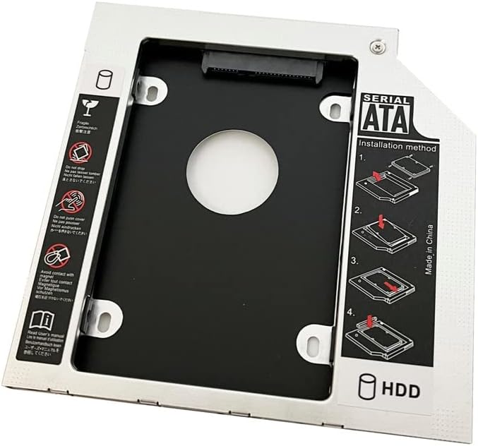 DY-tech DY-tech 9.5mm SATA 2nd Hard Drive HDD SSD Caddy for HP EliteBook 2570p 2560p 2530p 2540p GU40N