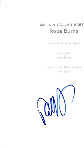 Paul Haggis Signed Autographed MILLION DOLLAR BABY Movie Script COA VD