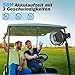 Ateroll 10000mAh Clip Ventilator mit Fernbedienung, 20CM 3 Geschwindigkeiten USB Ventilator Akku mit Timer&LED-Lichtern,360° drehbarer batteriebetriebener Tischventilator für Zuhause,Büro und Camping
