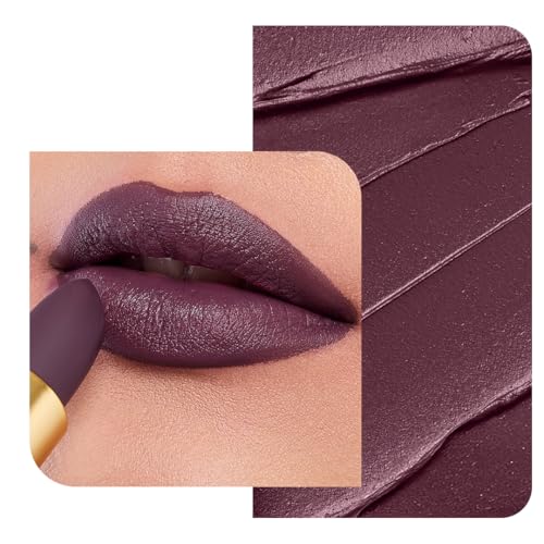 Image of LoveChild Masaba 90s Drip Wine-Not (Wine) Luxe-Matte Lipstick with Intense One-Swipe Color Payoff in High-Pigment HD Creme Matte Formula, 4gm