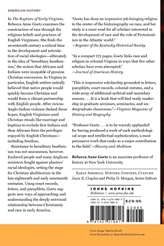 The Baptism of Early Virginia: How Christianity Created Race (Early America: History, Context, Culture) - Image 2