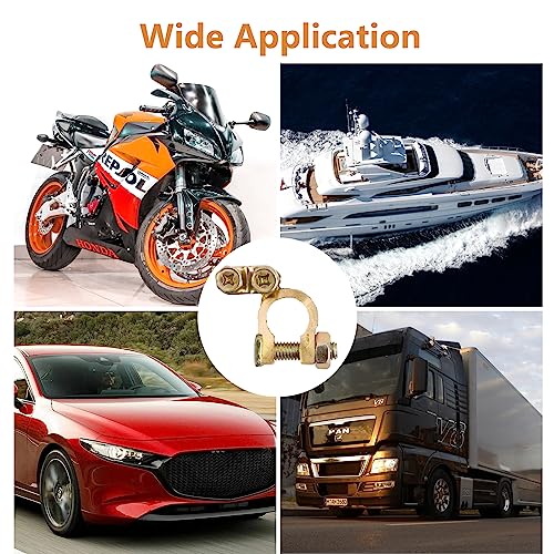 Anseom 3 Paia Terminali Batteria Rame per Auto