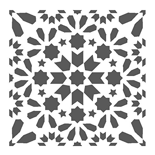 Amazon.co.jp: J BOUTIQUE STENCILS 壁 モロッコ 再利用可能