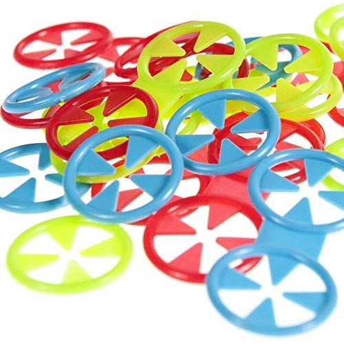 Chachlili Colorful Assorted Sock Locks to Keep Socks in Pairs When in Laundry Washer Or Dryer Avoid Losing Them Bulk Wholesale LOT (48, Assorted)