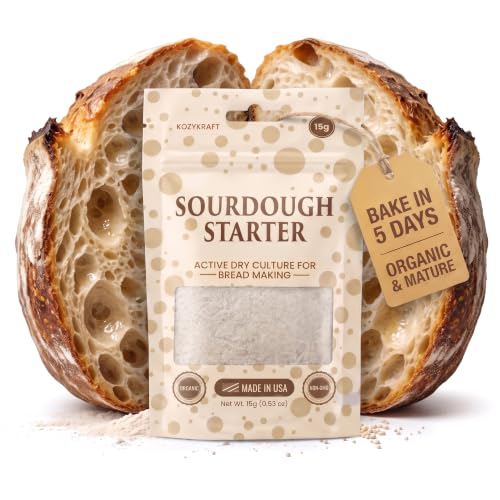 Sourdough Starter Culture Dehydrated Wild Dry Yeast for Baking(15 Grams)