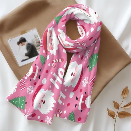 Christmas Women'S Accessories Winter Fluffy Scarf For Women Cold Weather Soft Scarf Holiday Loop Wrap Christmas Gift2