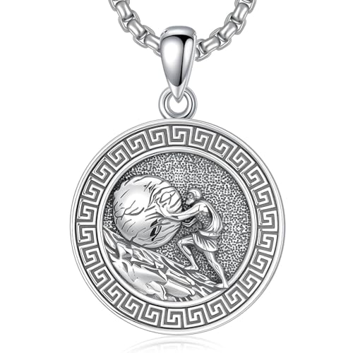 Collier croix homme argent 925 cadeau idéal époux avec amulette Saint Christophe