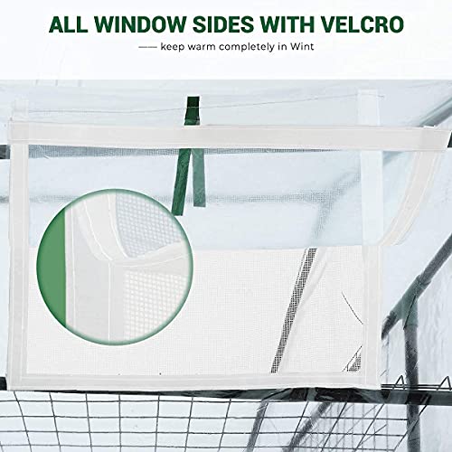 image for Quictent Mini Walk-in Greenhouse 3 Tiers 6 Shelves Plants Garden Green