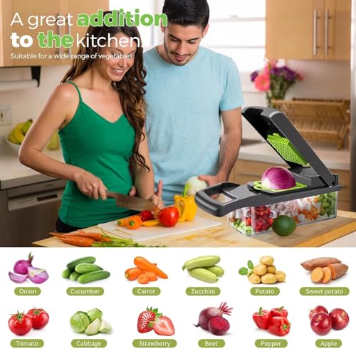 KRIKSHIV STYLE 16-in-1 Vegetable Chopper Green - Image 7