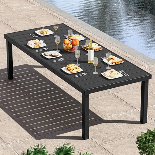 YITAHOME Aluminum Patio Dining Table for 8