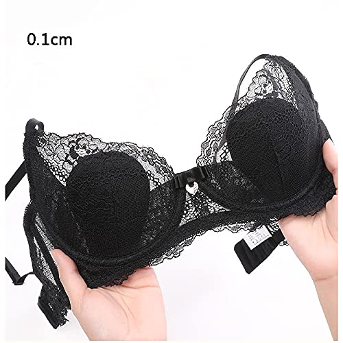 Soutien-gorge push-up basique WENJUN noir taille 75D ajustable - 5