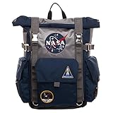 Photo of the NASA Roll-Top Backpack - Blue and Grey Backpack