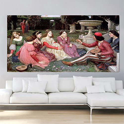 Peintures à points complets William Waterhouse contre le stress décoration murale 50x61 cm