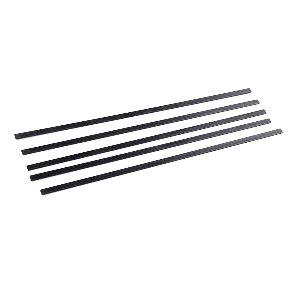 Replacement Part For 5pcs Carbon Fiber Strips Flat Bars Airplane DIY Accessory 5mm X 1mm X 200mm Part Accessory
