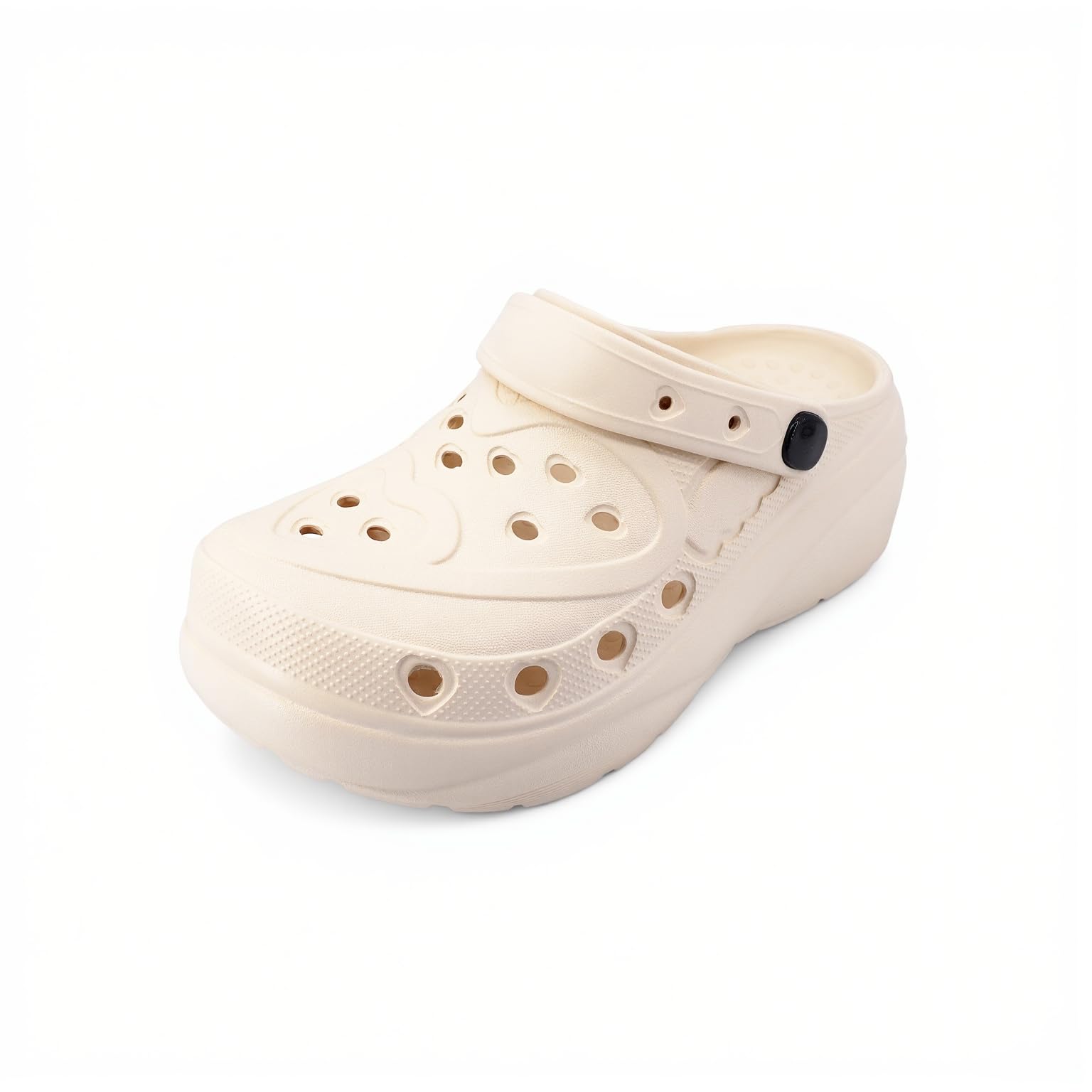 JOMIX Zoccoli Donna con Zeppa Sabot Estivi Platform Ciabatte in Gomma Morbida per Casa Mare Giardino e Lavoro Sanitari Traspiranti Leggeri