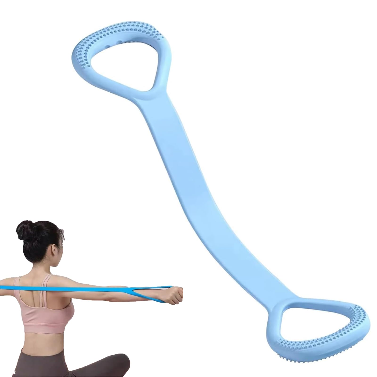 Mirhua ゴムバンド 筋トレ エクササイズバンド 背中 ストレッチ ゴムチューブ 肩甲骨 筋トレ トレーニングバンド 強化 トレーニング肩こり防止 レジスタンスバンド エレガント 姿勢 ストレッチベルト 猫背矯正チューブ トレーニング 筋トレ チューブ