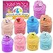 Fluffy Slime Set mit 9er-Pack Cloud Schleim, weich und sauber,Schleim Kinder Duftend Putty Spielzeug Geschenke, fluffy schleim set Geschenk zum Stressabbau für Jungen und Mädchen