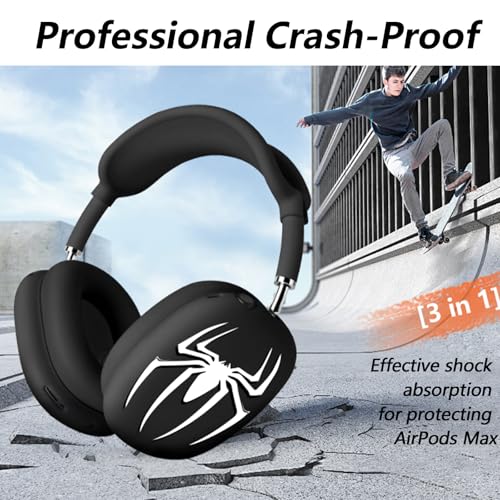 3-in-1 Silicone Case Cover for AirPods Max 2/AirPods Max Headphones, Apple AirPod Max Accessory Protective Cover, Headband/Ear Cups/Ear Pad Covers, Anti-Scratch and Sweatproof by TYSORETY - Image 6