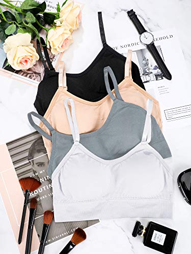 4 Bralettes con Cuello en V Copas Extraíbles y Espalda Deportiva 7
