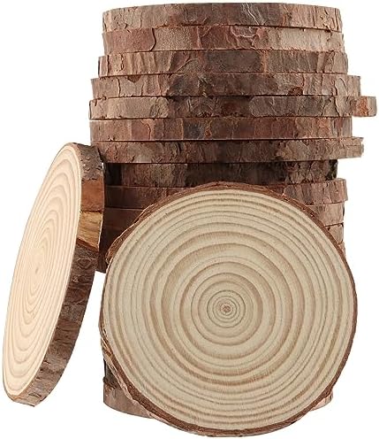Produktbild von 25 Stück Holz-Fensterausschnitte - Mehrzweck-Holzscheiben Für