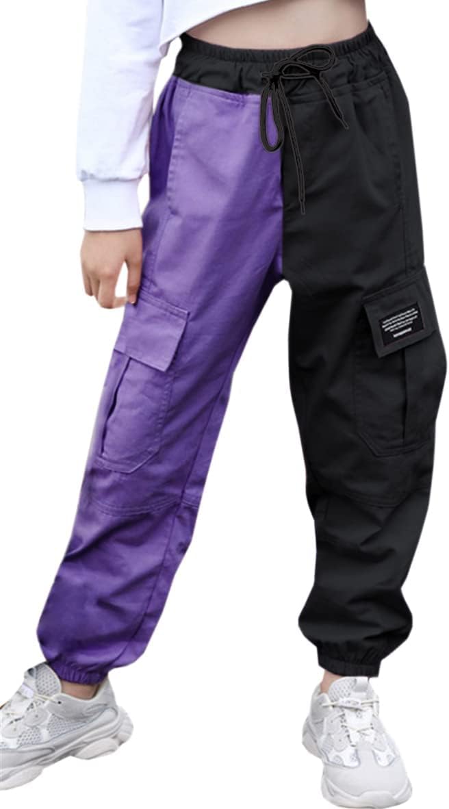 SANGTREE Girls & Womens Drawstring Cargo Jogger Pants,3 Years - Women 3XL - Picture 49 of 170
