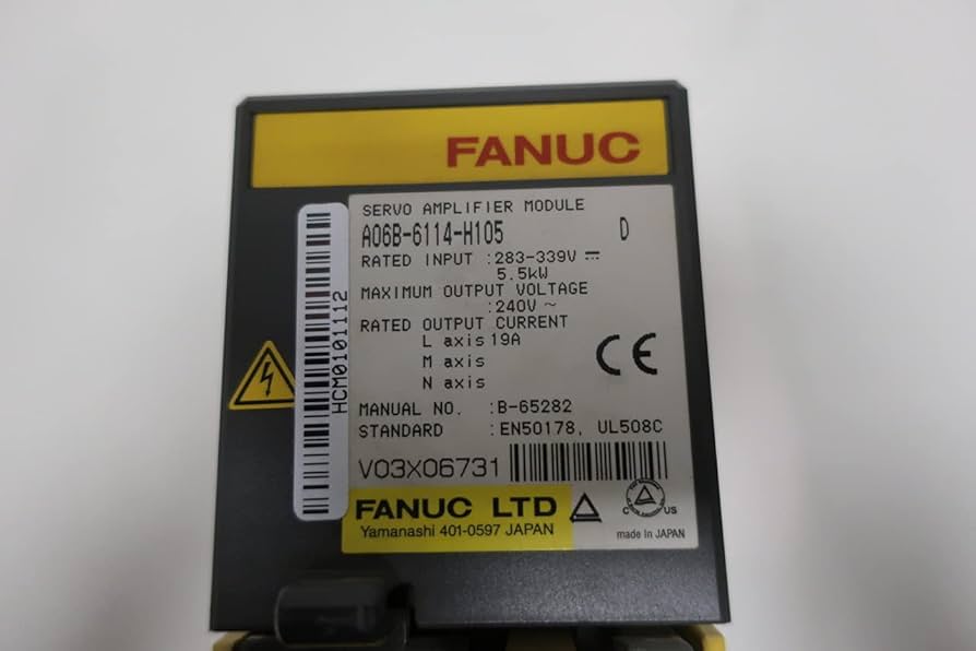 FANUC A06B-6114-H105 SERVO Amplifier 283-339V-AC 240V-AC 5-1