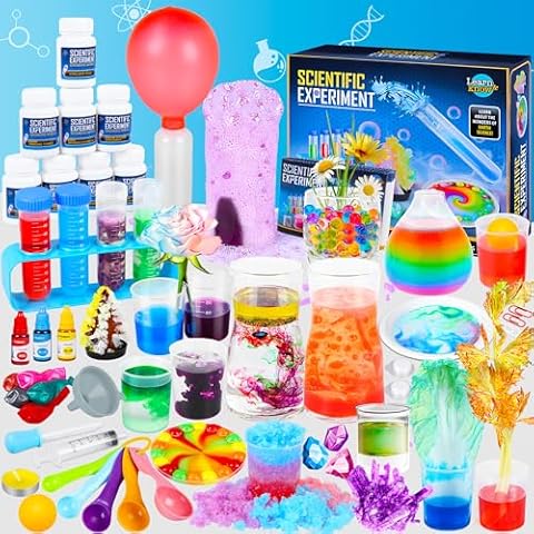 Science Kit for Kids,80 Science Lab Experiments,Scientist Costume Role Play STEM Educational Learning Scientific Tools,Birthday Gifts and Toys for 6 7 8 9 Years Old Boys Girls Kids Cover