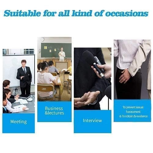 Image of Digital Mini Voice Recorders -Small Hidden Spy Super Long Storage Capacity 16 GB | Date & Time Stamp | Easy to Use | Crystal Clear Sound Digital Recording Mp3 Player (10.1 Black)
