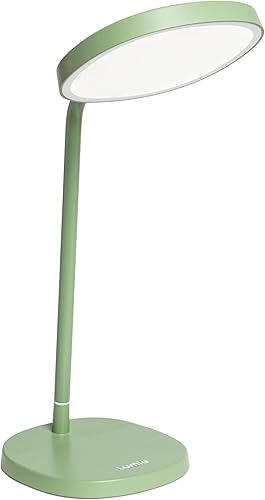 Lumie Task | Highly Adjustable Bright Light Therapy LED Desk lamp for Winter Blues, Crystal Clear Illumination, Maximum Visual Comfort, Improved Mood and Energy | Sage Green