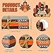 Jetec 4 Pcs Fall Turkey Table Decor Farmhouse Thanksgiving Wooden Signs Turkey Tiered Tray Decor Autumn Book Stack Bundle Sign Rustic Fall Decorations for Home Tabletop Centerpiece Shelf Mantel Indoor