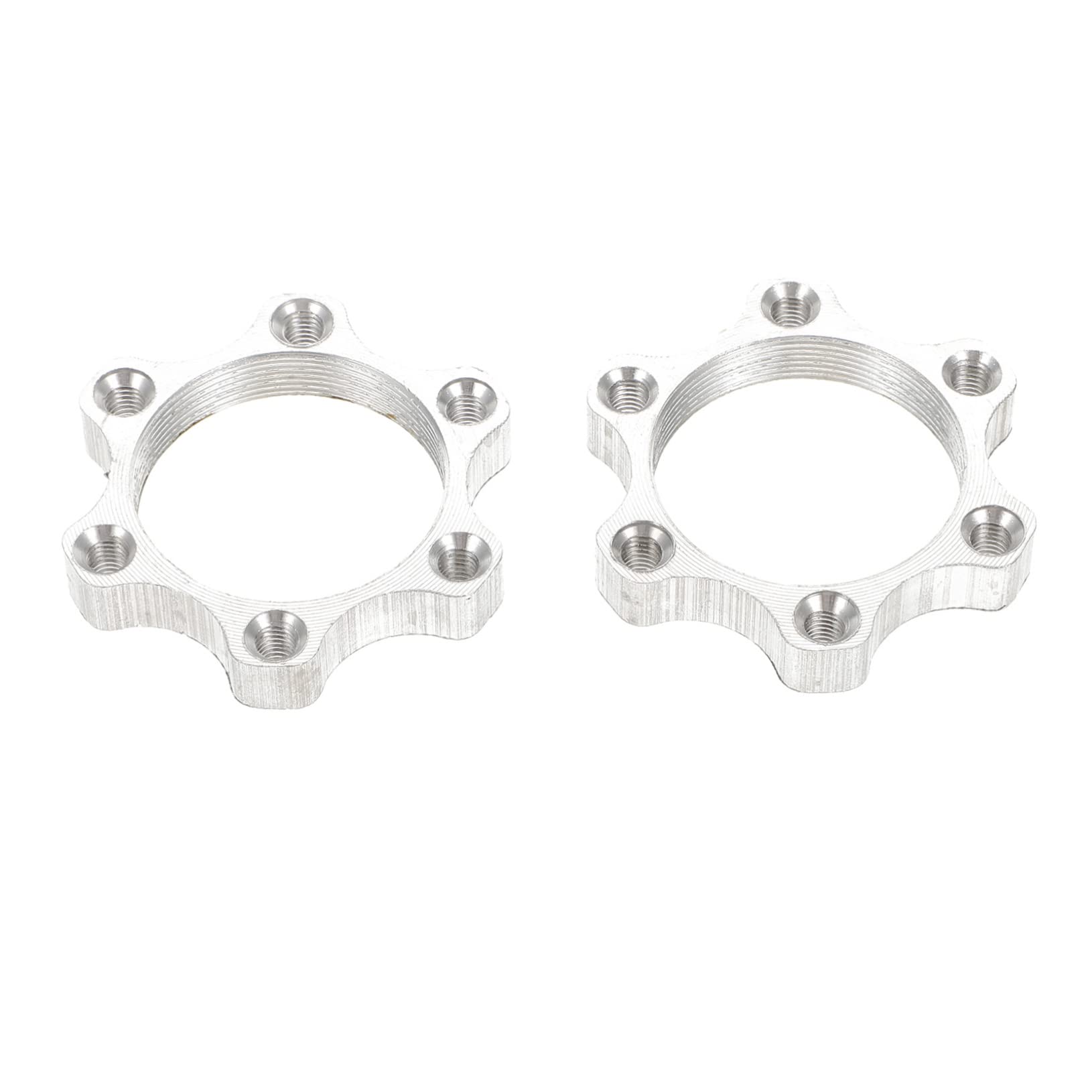 Milisten 2pcs Aluminum Alloy Disc Brake Rotor Adapter for Bike Hubs 6 Bolt Disc Brake Mount