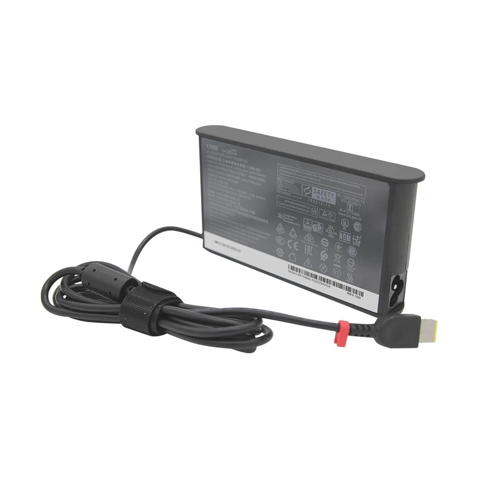 Adattatore Di Alimentazione CA 20 V 8,5 A 170 W, Compatibile Con ThinkPad, Caricabatterie Da Giro, Compatibile Con Legion, 5 Y7000P Y720-15 P50 P51 P70 P71 T440p T540p W540 W541 45N0514(With UK plug)
