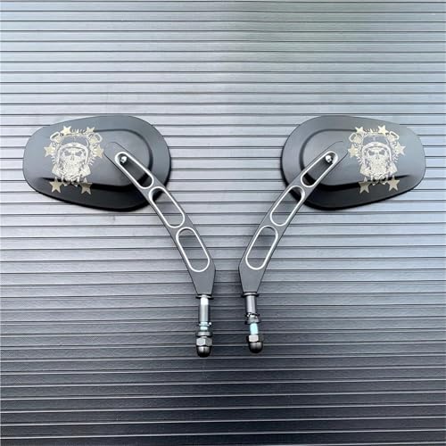 Espejos para Harley Iron 883 con ajuste antivibración y visión amplia 1
