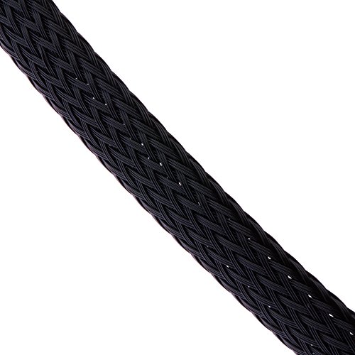 Panduit SE125PFR-TR0 Braided Expandable Sleeving, Flame Retardant, Polyethylene Terephthalate, Black (200-Foot)