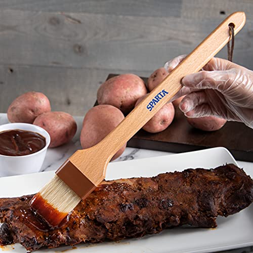 Image of SPARTA Nylon Pastry Brush - 4037000 Pastry Brush for Baking Angled Boar Bristle Brush with Hardwood Handle and Epoxy-Set Bristles for Kitchens, Restaurants or Catering, Food Prep, 2in