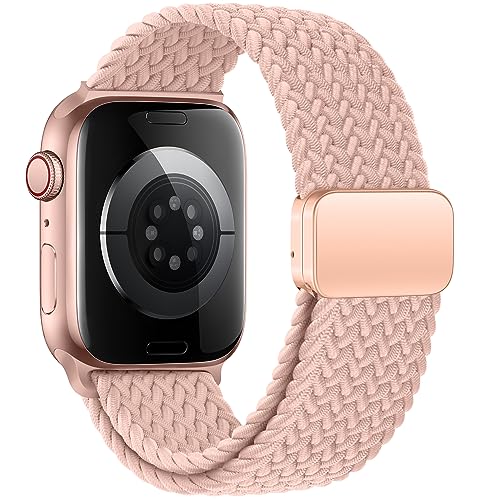 Image of Mazoft Braided Bands With Magnetic Clasp Compatible with Apple Watch Band 38mm 40mm 41mm 42mm 44mm 45mm 46mm 49mm;Nylon Sport Loop Strap for iWatch Ultra 3 & 2 Series 11 10 9 8 7 6 SE 5 4 3 Women Men