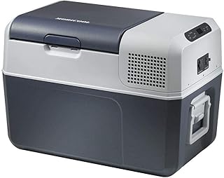 Mobicool FR40 AC/DC - Nevera termoeléctrica portátil, Conexiones 12/24/230 V, 38 litros de Capacidad, clasificación energética A+, Color Azul/Gris