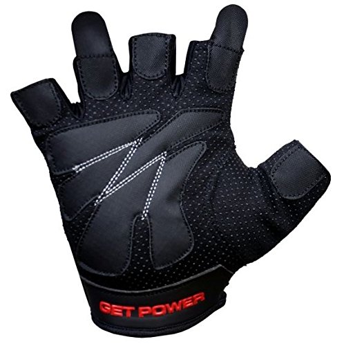 New Gel Weight lifting body building gloves Gym Strap Training Flex Leather (XXL)