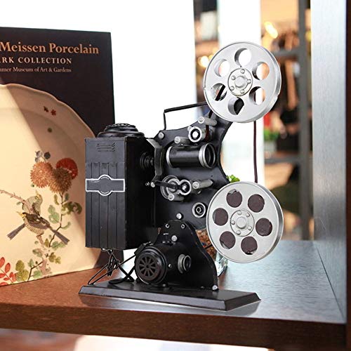 MQW Retro Metal Vintage Movie Projector Model Photography Props Creative Wedding Gift Ornaments