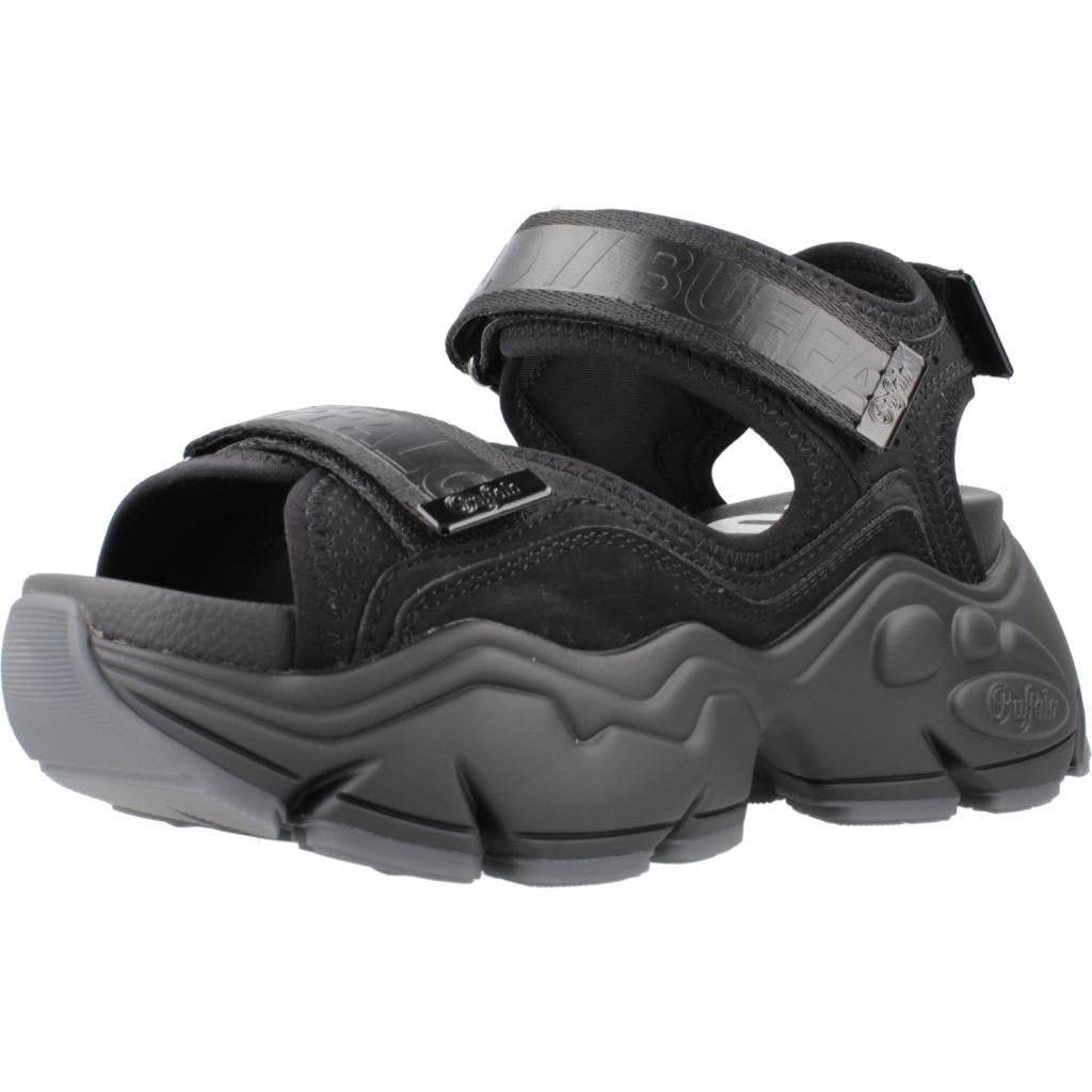 Buffalo Sandalo Donna Binary 0 Zeppa Nero DS25BF10 BN16021961