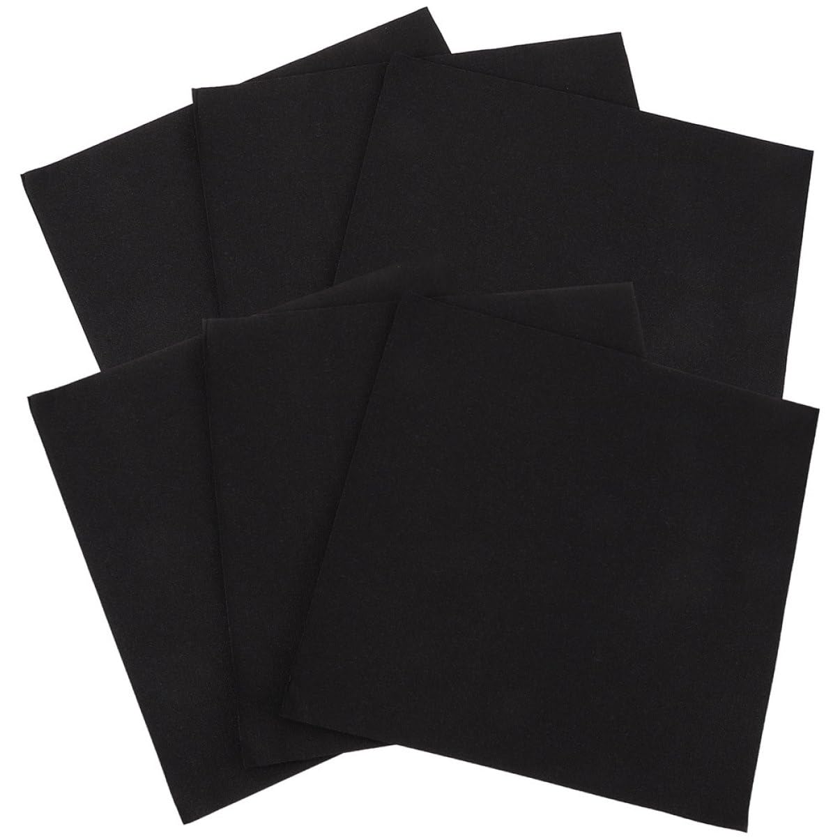 Gatuida 100 Serviettes de Table en Papier Noir, Épaisses, Absorbantes, pour Fêtes et Dîners, Élégantes, Lot de 100 Pièces