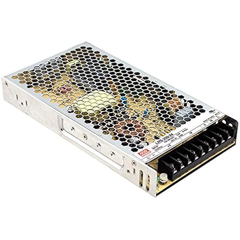 Mean Well LRS-200-12 Switching Power Supply, Single Output, 12V, 17A, 200W, 8.5" L x 4.5" W x 1.2" H Cover
