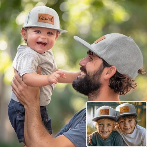 Personalized Toddler Baseball Cap, Custom Name Baseball Caps with Adjustable Snapback, Sun Hat Truck Cap3