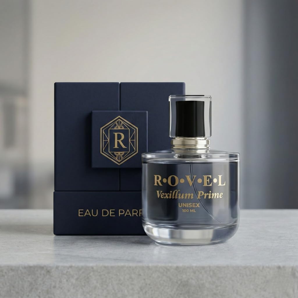 ROVEL Vexillum Prime | Fresh Spicy Masculinity AND (WOODY AMBER, MUSKY DEPTH) Eau De parfum (100ML) LUXURY PERFUME FOR UNISEX | LONG LASTING AND MODERN REFINEMENT |-image-1