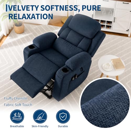Image of Garvee Oversized Power Lift Recliner Chair with Heat and Massage, Chenille