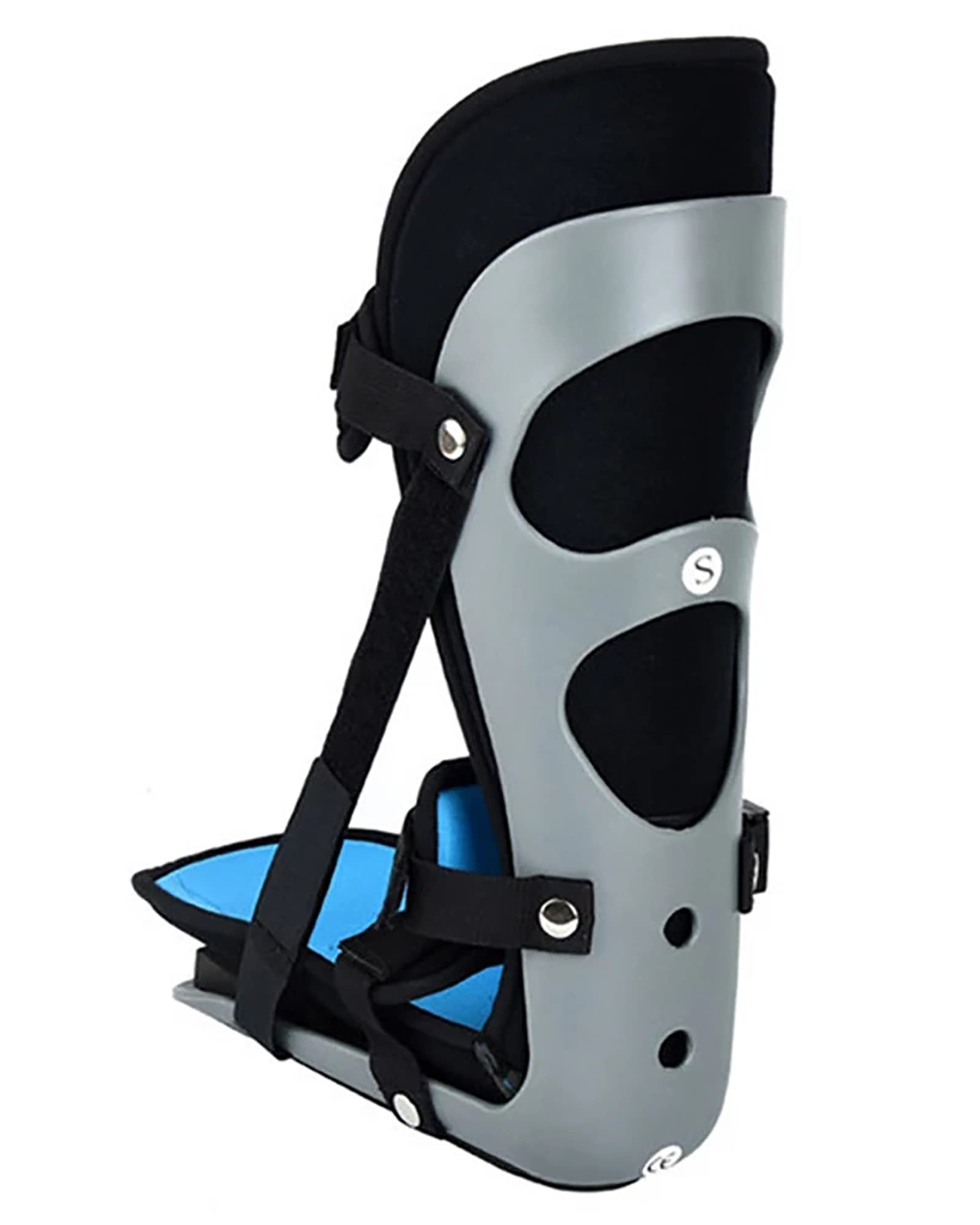 Férula de soporte para pie nocturno, ortesis de pie ajustable, férula protectora para fracturas fascitis plantar, S (S)